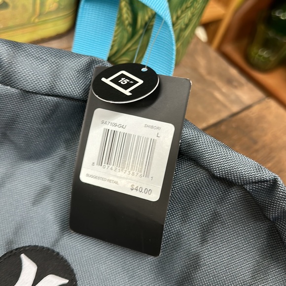 Hurley Backpack Blue Grey Black New with Tags - Picture 4 of 6